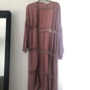 Boho bell sleeve kimono